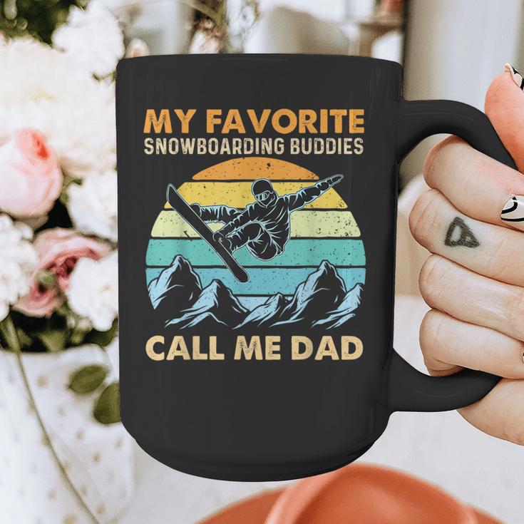 My Favorite Snowboarding Buddies Call Me Dad Snowboarder Graphic Print Coffee Mug