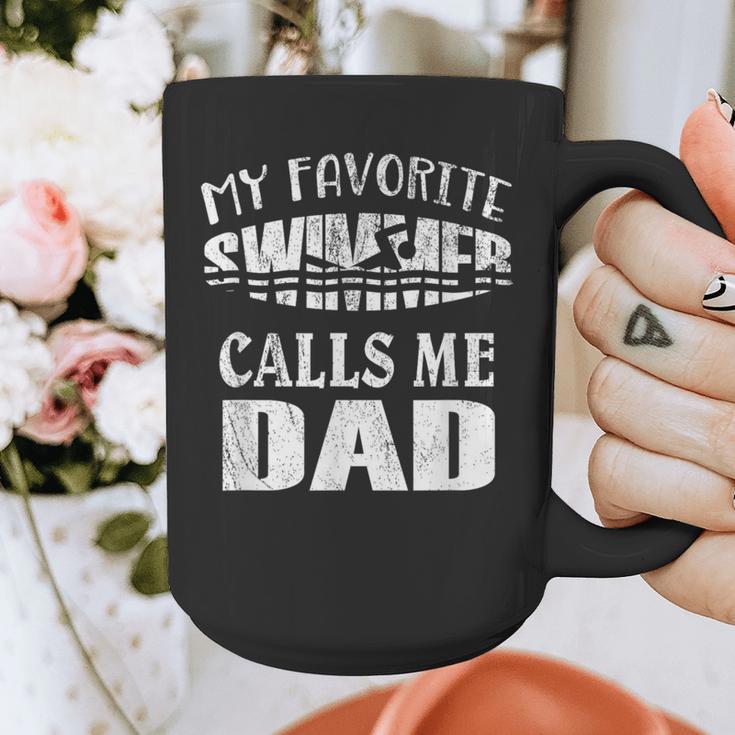 My Favorite Swimmer Calls Me Dad Vintage Swim Pool Graphic Print Coffee Mug My Favorite Swimmer Calls Me Dad Vintage Swim Pool Graphic Print Coffee Mug