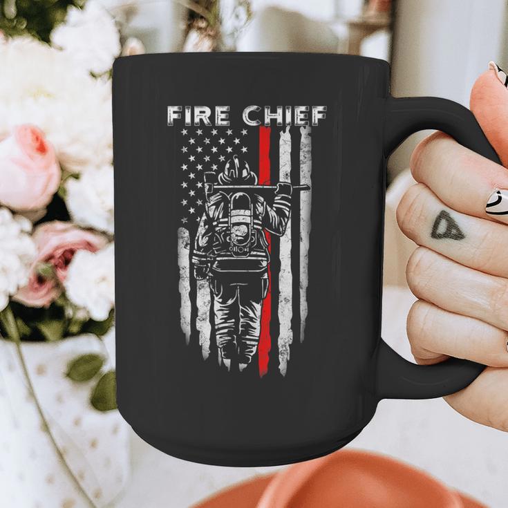 Fire Chief American Flag Gifts For Fire Chief Dad Grandpa Graphic Print Coffee Mug