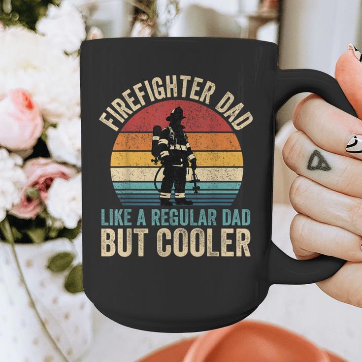 Firefighter Dad Like Regular Dad But Cooler Father's Day Graphic Print Coffee Mug Firefighter Dad Like Regular Dad But Cooler Father's Day Graphic Print Coffee Mug
