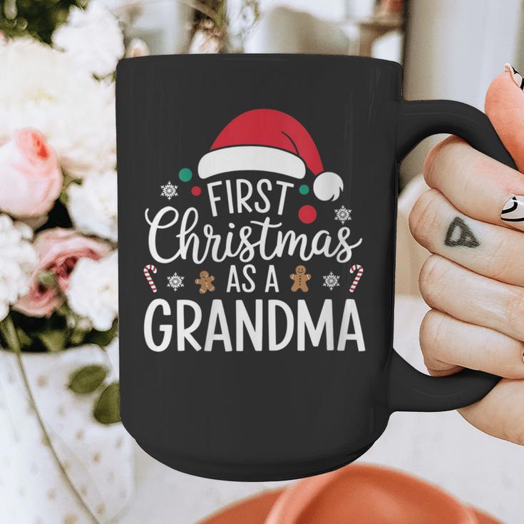 First Christmas As A Grandma Holiday New Grandmother Memory Graphic Print Coffee Mug