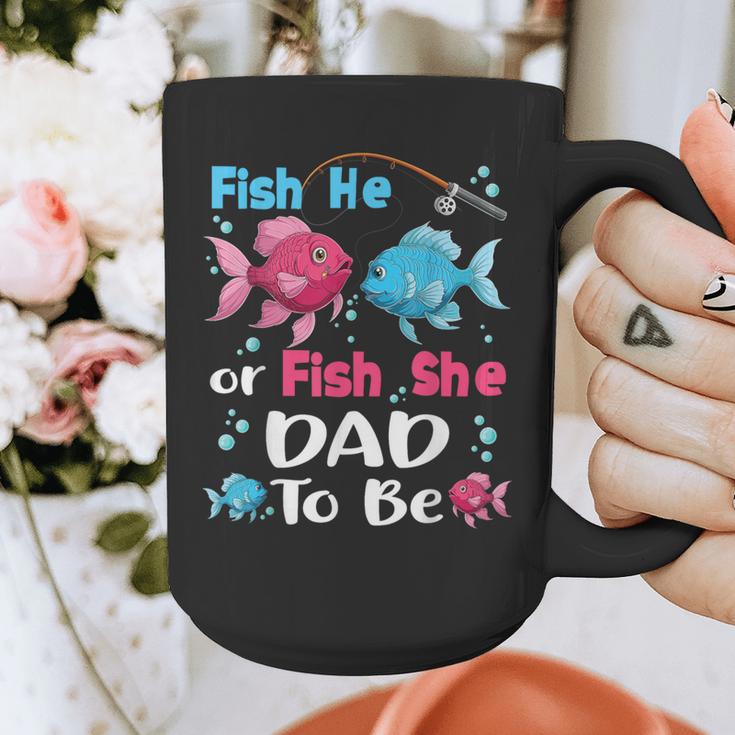 Fish He Or Fish She Gender Reveal Family Matching Dad Graphic Print Coffee Mug