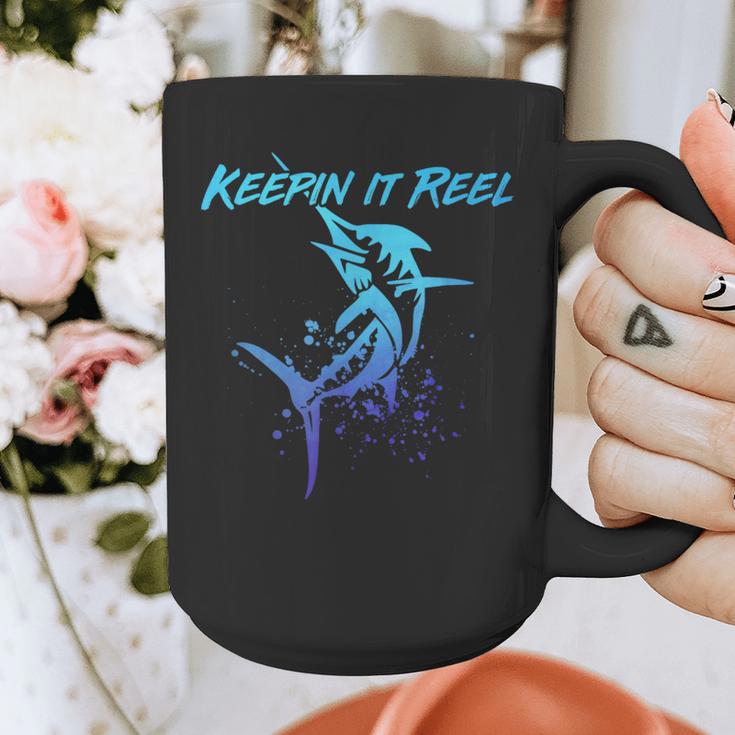 Fishing Keepin IT Reel Marlin Sport Fishermen Men Dad Graphic Print Coffee Mug Fishing Keepin IT Reel Marlin Sport Fishermen Men Dad Graphic Print Coffee Mug