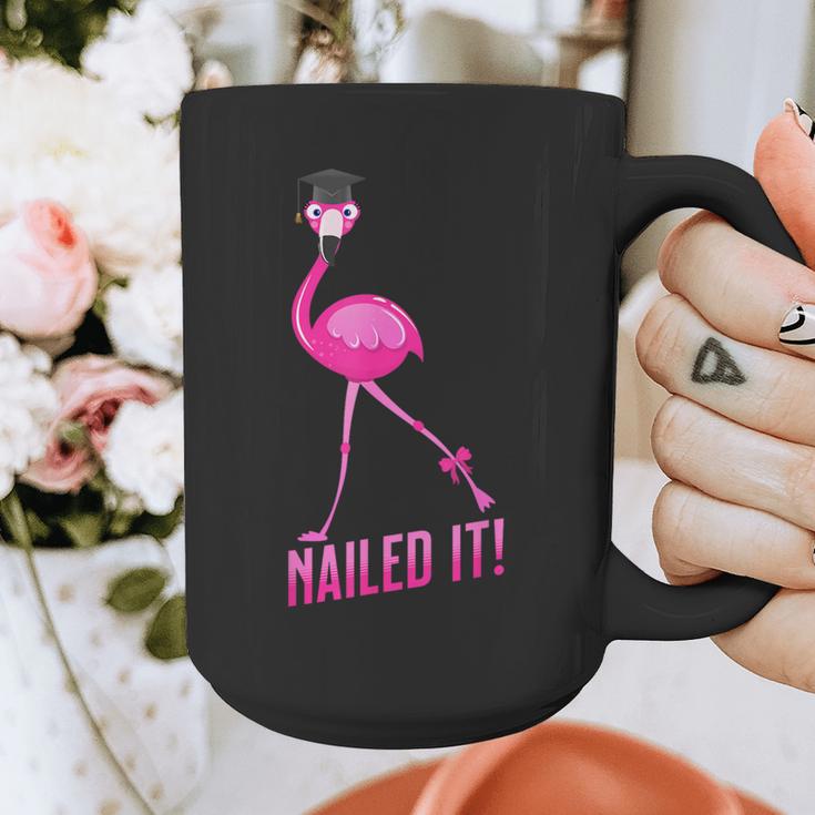 Flamingo Nailed It Graduation Flamingo Graphic Print Coffee Mug