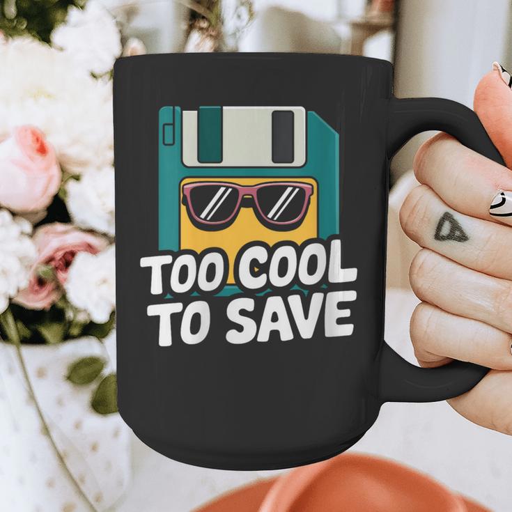 Floppy Disk Retro Tech Nostalgia Old School Computing Humor Graphic Print Coffee Mug