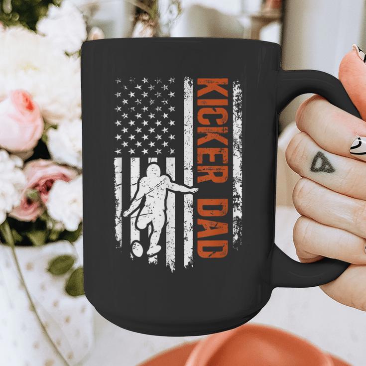 Football Kicker Dad Of A Football Kicker Father US Flag Graphic Print Coffee Mug