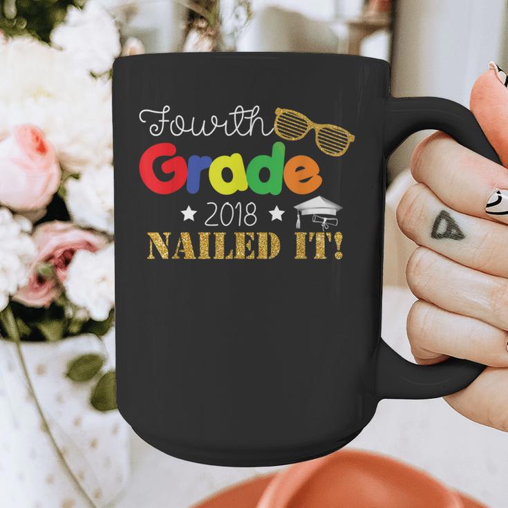 Fourth 4th Grade 2018 Nailed It Graduation Shirt Graphic Print Coffee Mug