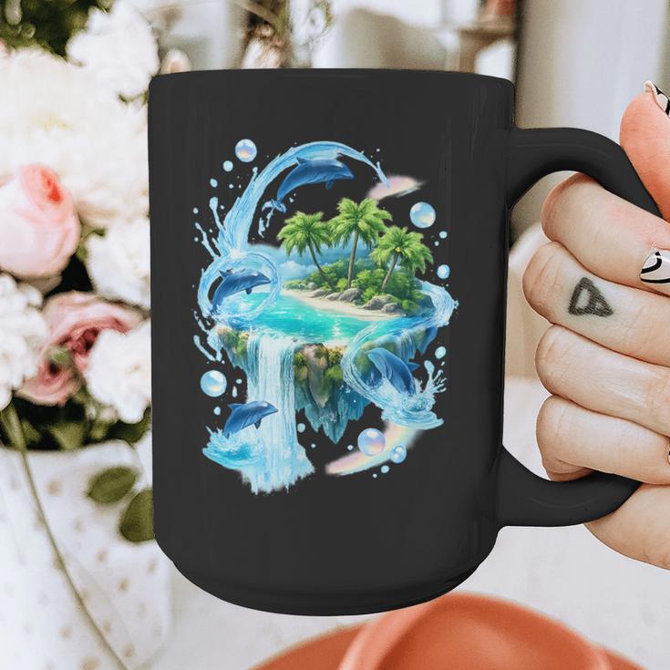 Frutiger Aero Graphic Print Coffee Mug