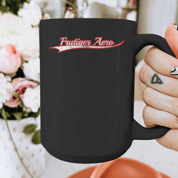 Frutiger Aero Retro Digital Aesthetic Y2K Vintage Varsity Graphic Print Coffee Mug