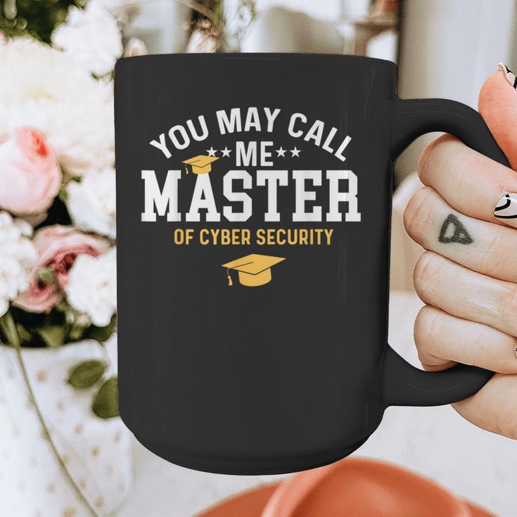 Funny Cyber Security Graduation You May Call Me Master Graphic Print Coffee Mug