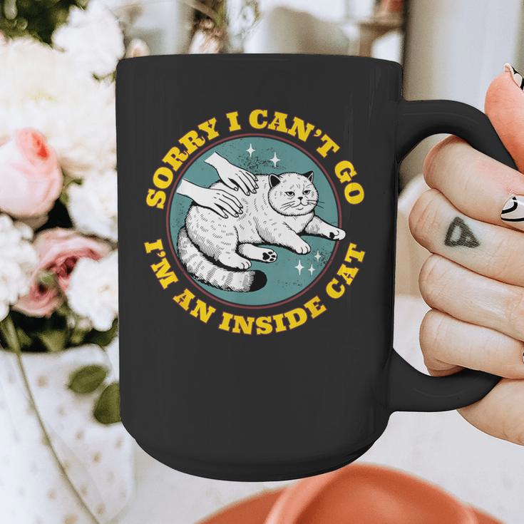 Funny Introvert Cat I Can't Go I'm An Inside Cat Homebody Graphic Print Coffee Mug Funny Introvert Cat I Can't Go I'm An Inside Cat Homebody Graphic Print Coffee Mug