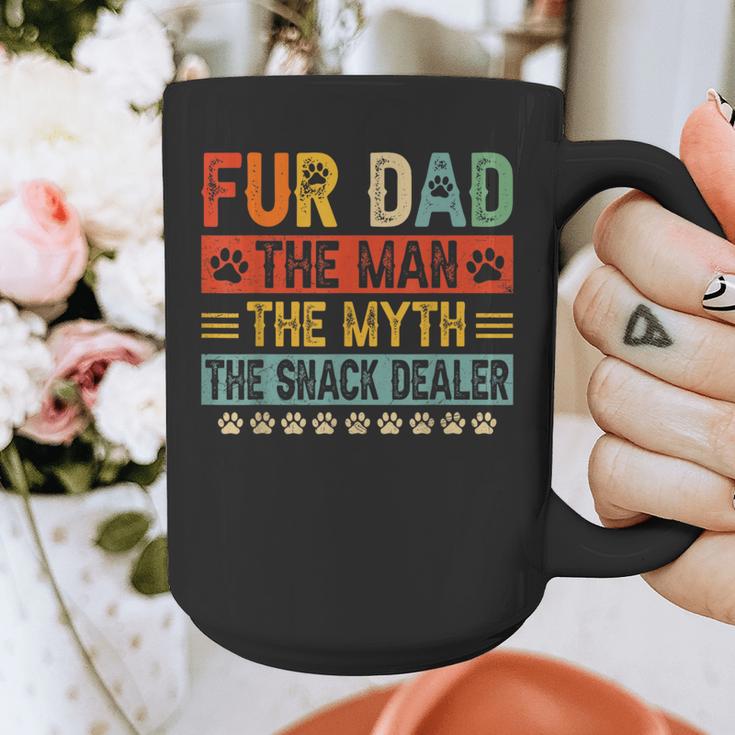 Fur Dad Man Myth Snack Dealer Paw Cat Dog Father's Day Graphic Print Coffee Mug