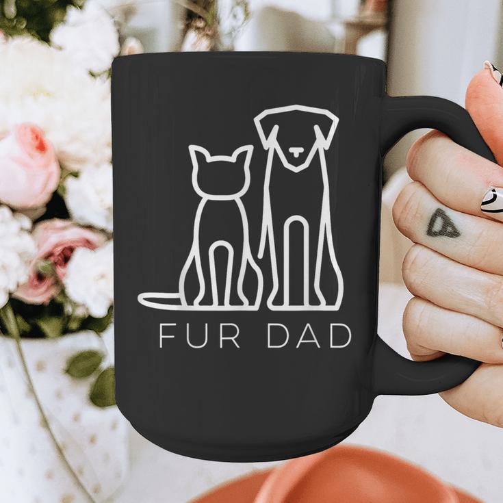Fur Dad Pet Lover Cat Dog Dad Husband Fathers Day Wife Graphic Print Coffee Mug