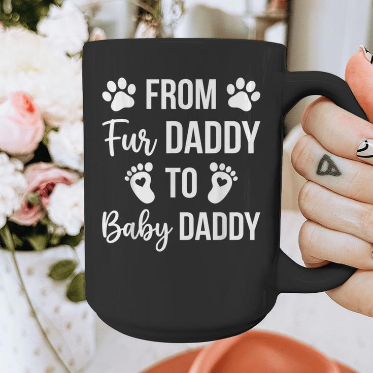 From Fur Daddy To Baby Daddy Quote Dad Pregnancy Graphic Print Coffee Mug