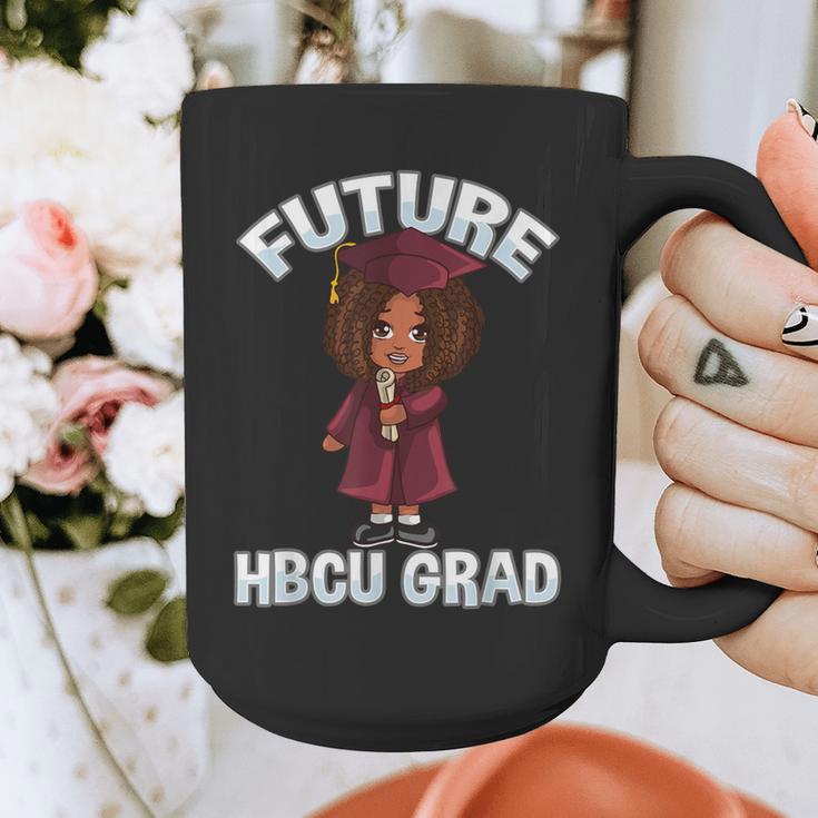 Future HBCU Grad Girl Wearing Graduation Gown Graphic Print Coffee Mug