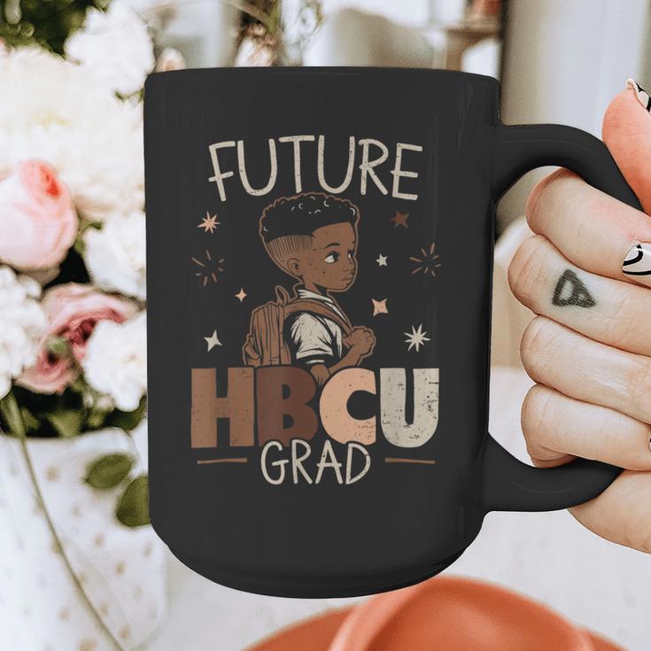 Future HBCU Grad Graduate Afro Boy College Graduation Graphic Print Coffee Mug