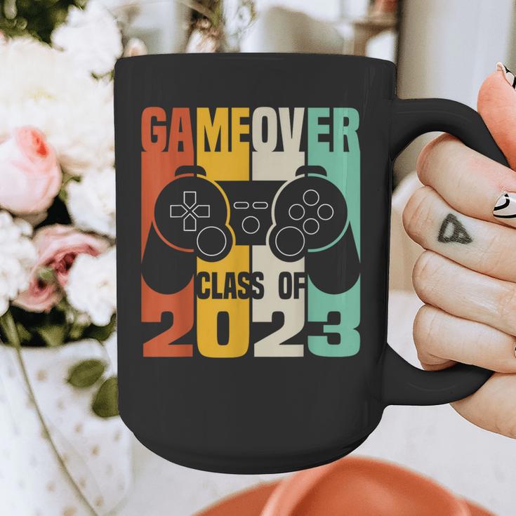 GAME OVER Class Of 2023 Video Games Vintage Graduation Gamer Graphic Print Coffee Mug