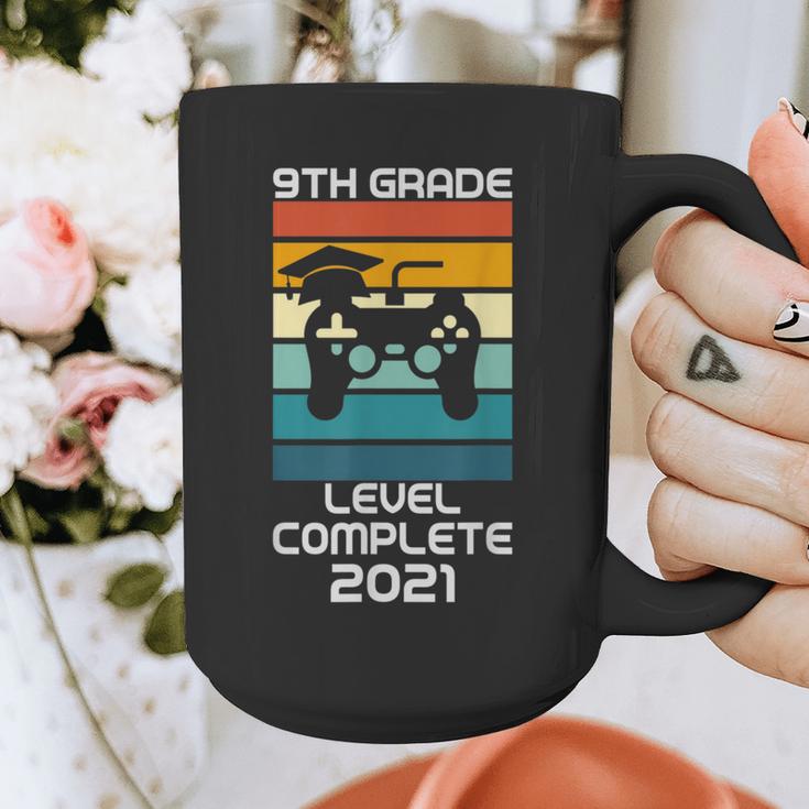 Gamer Graduation 2021 Retro 9th Grade Level Complete Graphic Print Coffee Mug