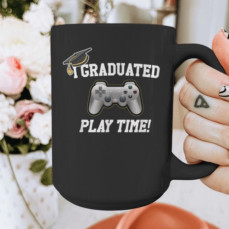 Gamers Graduation I Graduated Play Time Gamer Graphic Print Coffee Mug