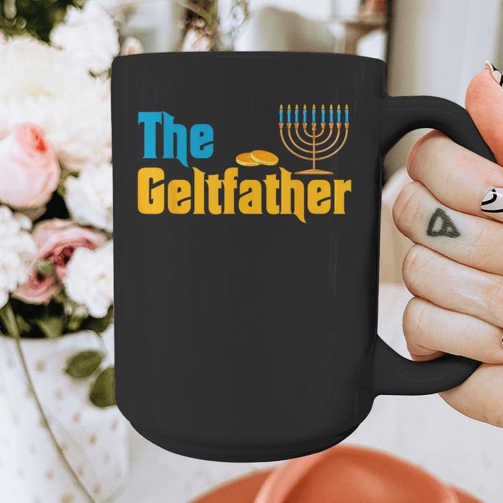 Gelt Father Hanukkah Menorah Jewish Dad Pajamas Graphic Print Coffee Mug