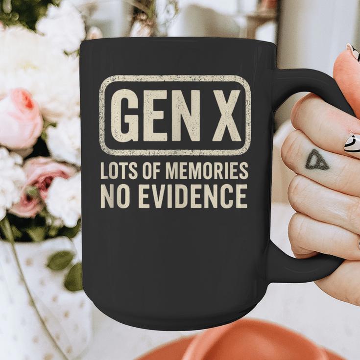 Gen X Lots Of Memories No Evidence Retro Nostalgia Graphic Print Coffee Mug