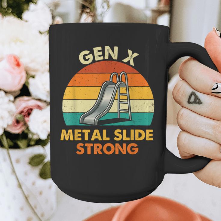 Gen X Slide Strong Generation X Gen Xer Nostalgia Graphic Print Coffee Mug