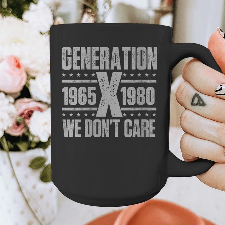 Generation X We Don't Care Gen X Gen Xer Nostalgia Graphic Print Coffee Mug
