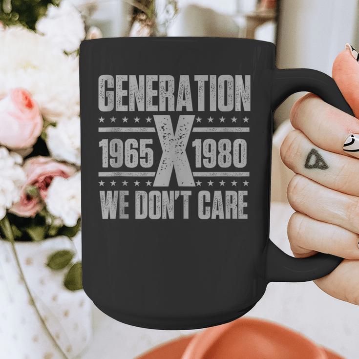 Generation X We Don't Care Gen X Gen Xer Nostalgia Graphic Print Coffee Mug