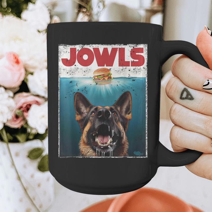 German Shepherd Jowls Hamburger GSG Dog Mom Dog Dad Graphic Print Coffee Mug