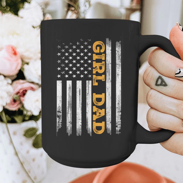 Girl Dad Father's Day Dad Daughter Dad Of Girls Outnumbered Graphic Print Coffee Mug