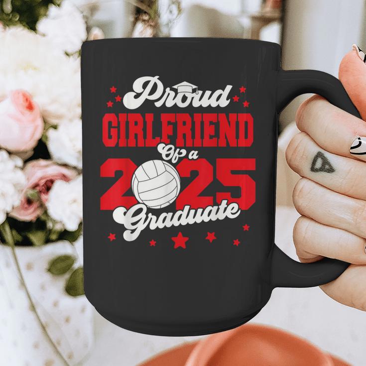 Girlfriend Of a 2025 Graduate Prom Graduation 25 VolleyBall Graphic Print Coffee Mug