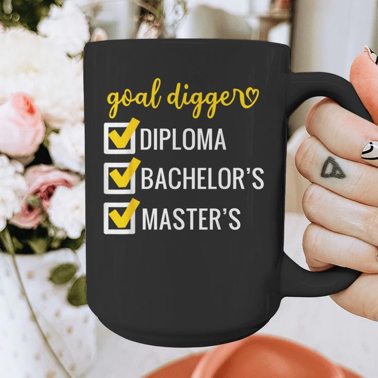 Goal Digger Inspirational Quotes Master's Degree Graduation Graphic Print Coffee Mug