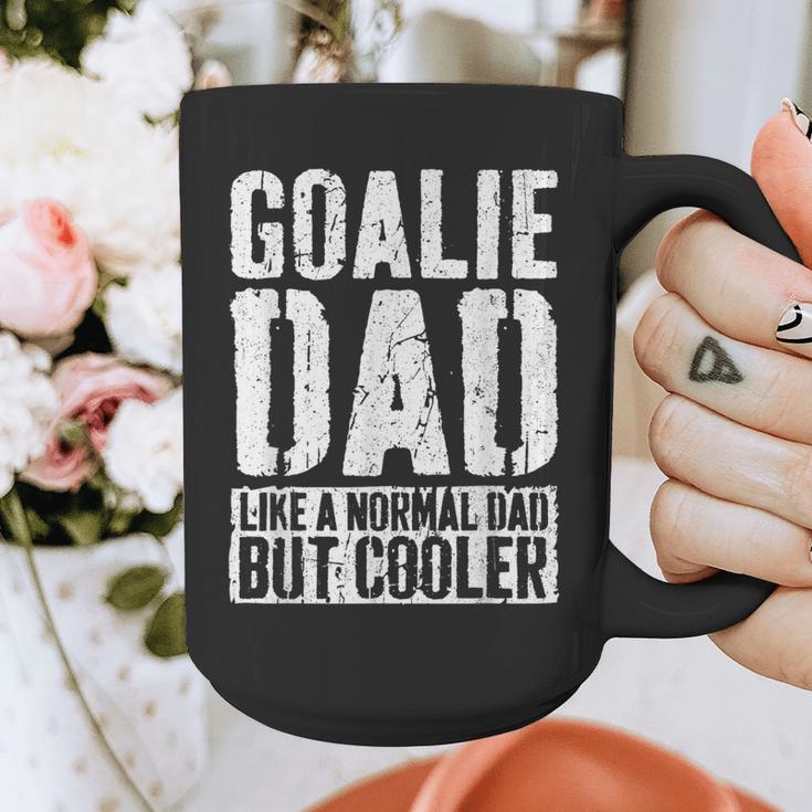 Goalie Dad Shirt Men Fathers Day Goalie Dad Graphic Print Coffee Mug
