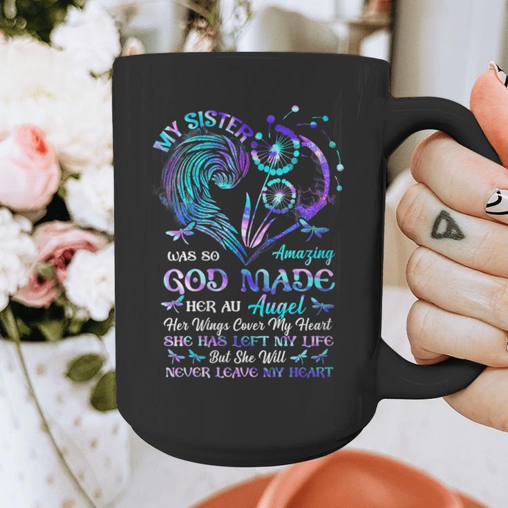 God Made-My Sister An Angel In Heaven In Memory Christian Graphic Print Coffee Mug