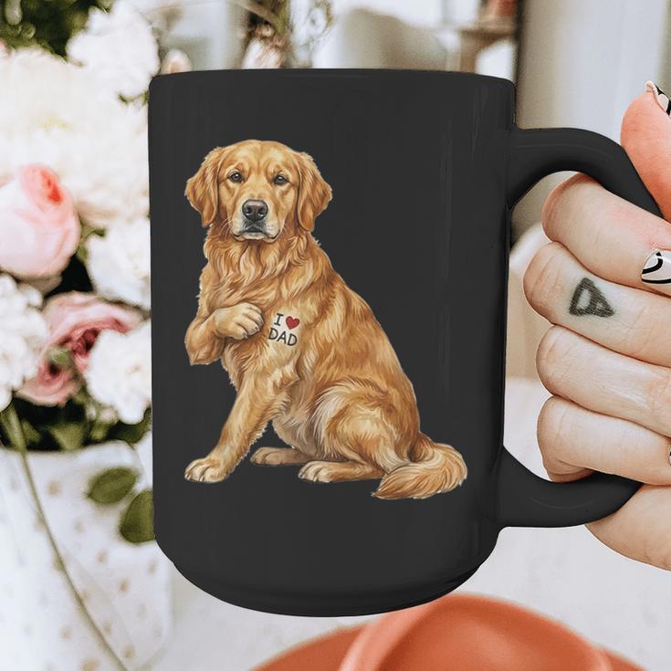 Golden Retriever I Love Dad Dog Dad Father's Day Graphic Print Coffee Mug Golden Retriever I Love Dad Dog Dad Father's Day Graphic Print Coffee Mug