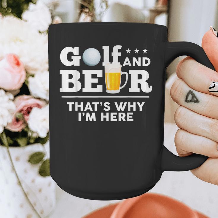 Golf And Beer Joke Dad Fathers Day Drinking Birthday Small Graphic Print Coffee Mug