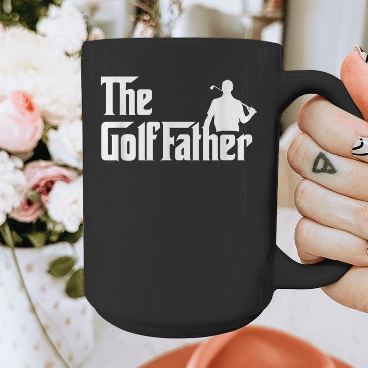 Golffather Father Dad Golfer Golfing Golf Club Putter Graphic Print Coffee Mug