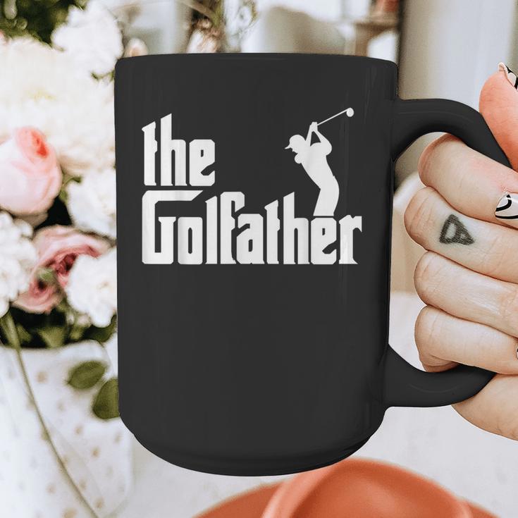 The GolfFather Golf Father God Father Dad Golfer Graphic Print Coffee Mug