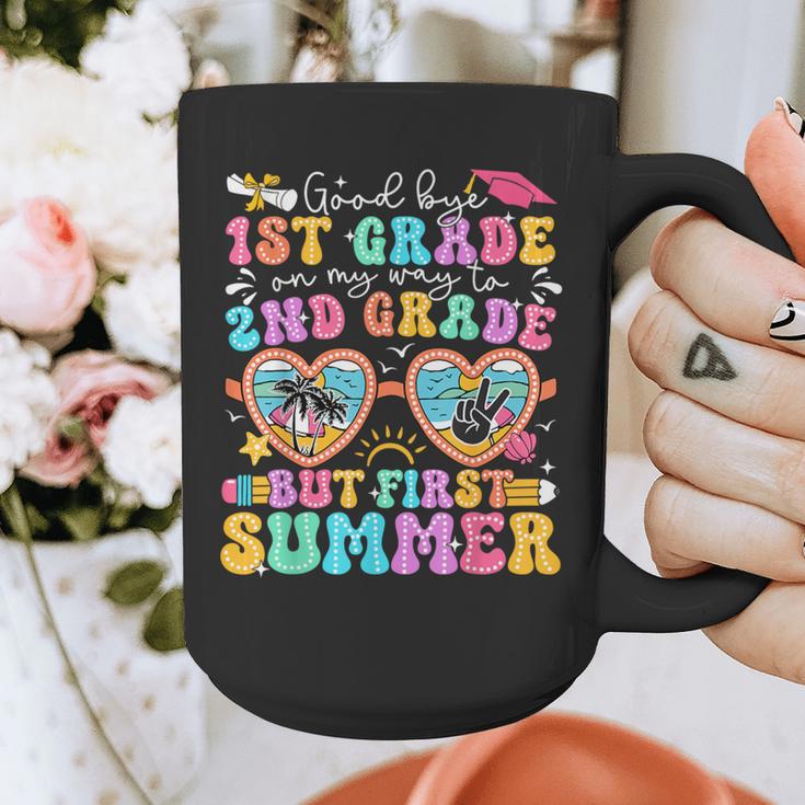 Goodbye 1st Grade Graduation To 2nd Grade But First Summer Graphic Print Coffee Mug