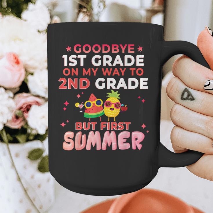 Goodbye 1st Grade Graduation To 2nd Grade Hello Summer Graphic Print Coffee Mug