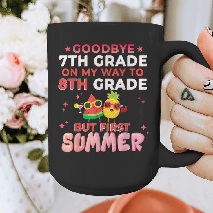 Goodbye 7th Grade Graduation To 8th Grade Hello Summer Graphic Print Coffee Mug