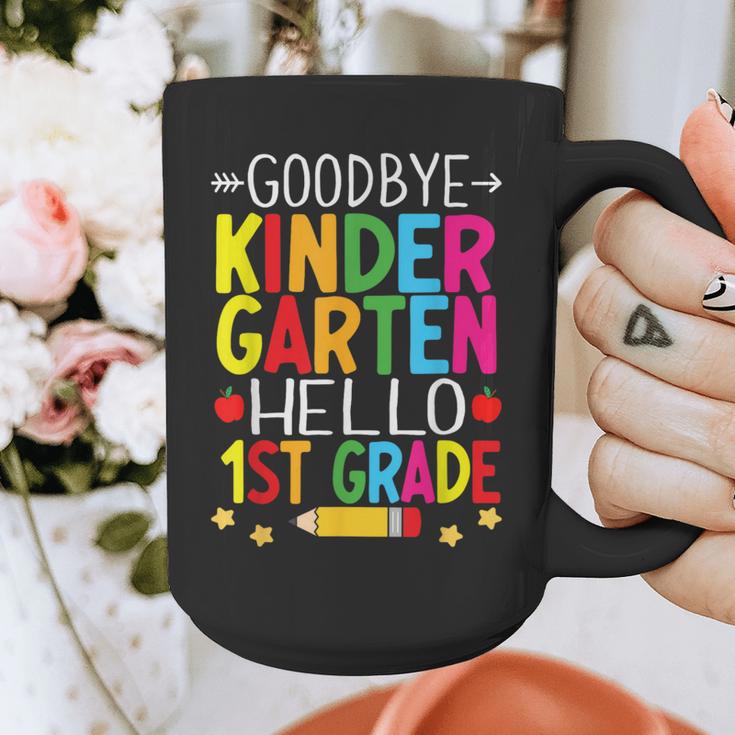 Goodbye Kinder Garten Hello 1st Grade Graduation 2024 Graphic Print Coffee Mug
