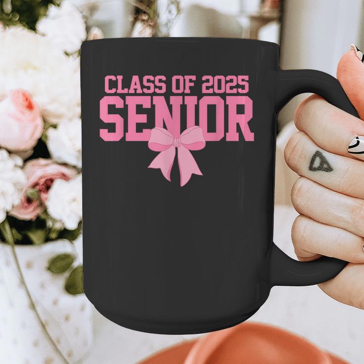 Graduate 2025 Class Of 2025 Senior Coquette Bow Graduation Graphic Print Coffee Mug