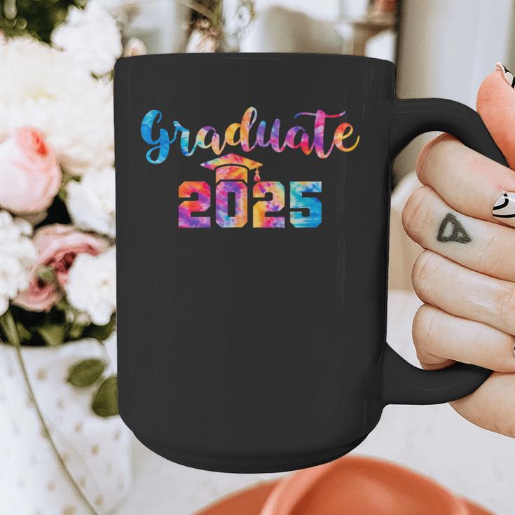 Graduate 2025 Tie Dye Graduation 2025 Class Of 2025 Senior Graphic Print Coffee Mug