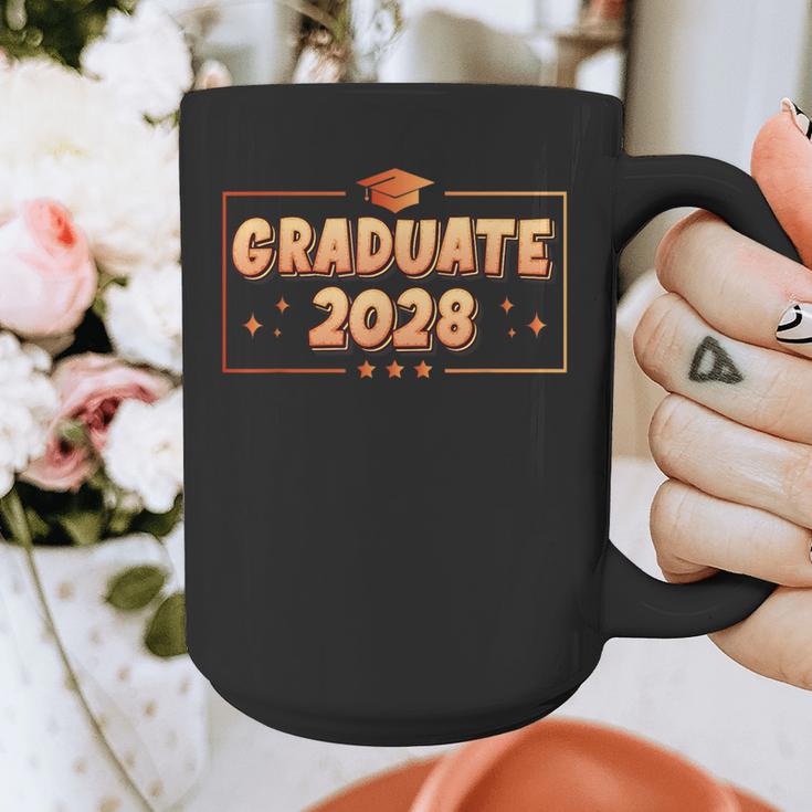 Graduate 2028 Class Of 2028 Senior Graduation Graphic Print Coffee Mug