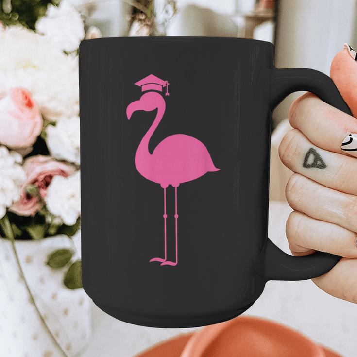Graduate Cute Pink Flamingo Graduation Graphic Print Coffee Mug