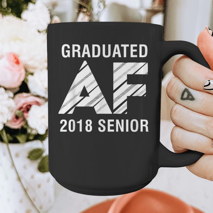 Graduated AF 2018 Senior Graduation Shirt Graphic Print Coffee Mug