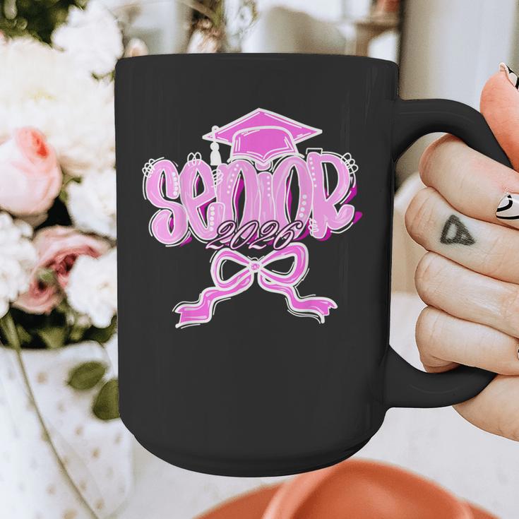 Graduation 2026 Senior 2026 Class Of 2026 Coquette Pink Girl Graphic Print Coffee Mug