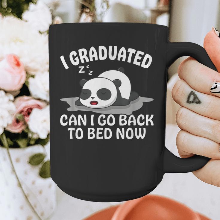 Graduation Animal Zoo Panda Bear I Graduated Panda Student Graphic Print Coffee Mug