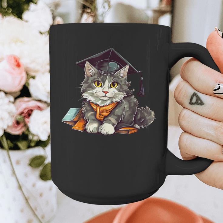 Graduation Cat Graduation Present For Graduate Grad Graphic Print Coffee Mug